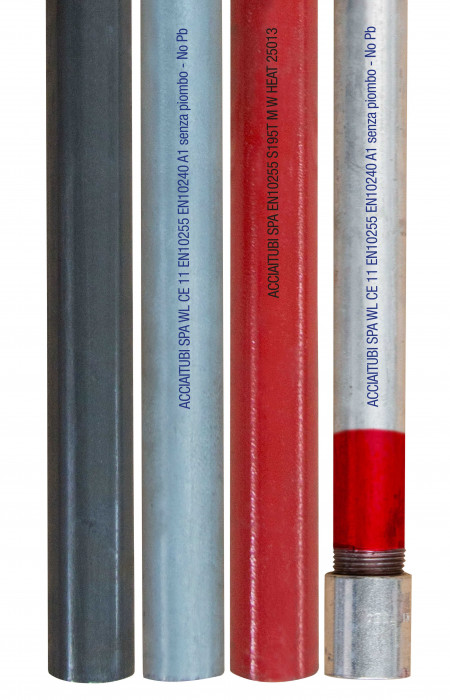 Welded gas and water tubes